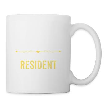 Wake Up Smarter Sleep With A RESIDENT - Coffee/Tea Mug - white - Right