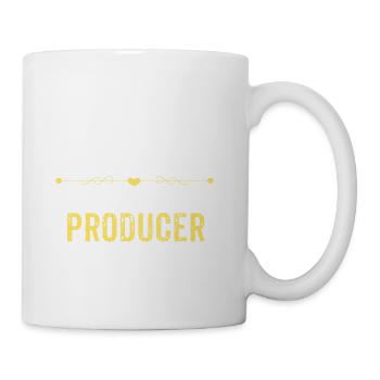 Wake Up Smarter Sleep With A PRODUCER - Coffee/Tea Mug - white - Right
