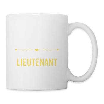 Wake Up Smarter Sleep With A LIEUTENANT - Coffee/Tea Mug - white - Right
