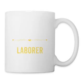 Wake Up Smarter Sleep With A LABORER - Coffee/Tea Mug - white - Right