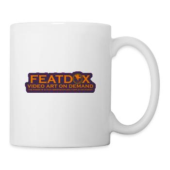 Featdox Grouted Violet Green Orange Logo - Coffee/Tea Mug - white - Right