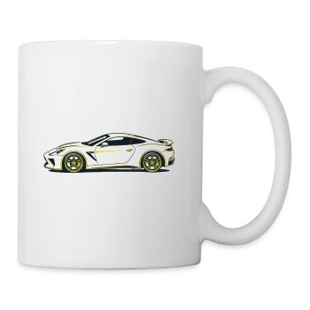 Starburst Velocity Racer - Coffee/Tea Mug - white - Right