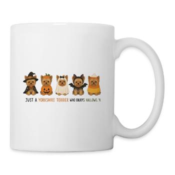 Yorkshire Terrier Halloween  - Coffee/Tea Mug - white - Right