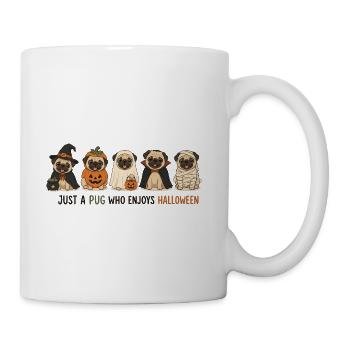 Halloween Pug Crew - Coffee/Tea Mug - white - Right