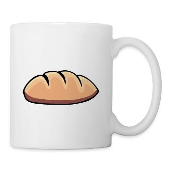 food loaf of bread - Coffee/Tea Mug - white - Right