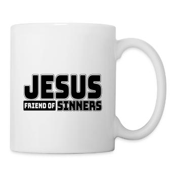 Jesus friend of Sinners - Coffee/Tea Mug - white - Right