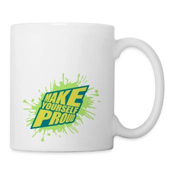make yourself proud quote - Coffee/Tea Mug - white - Right
