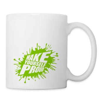 make yourself proud quote - Coffee/Tea Mug - white - Right