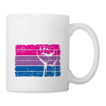 I Stand Bi It Bisexual Funny Bi Pride - Coffee/Tea Mug - white - Right