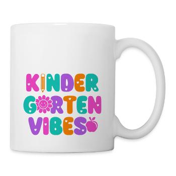 Kindergarten Vibes Kindergarten Teacher Back To - Coffee/Tea Mug - white - Right