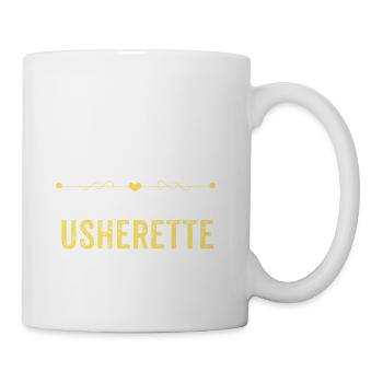 Wake Up Smarter Sleep With An USHERETTE - Coffee/Tea Mug - white - Right
