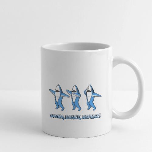 Dancing Sharks - Swim, Dance, Repeat - Coffee/Tea Mug