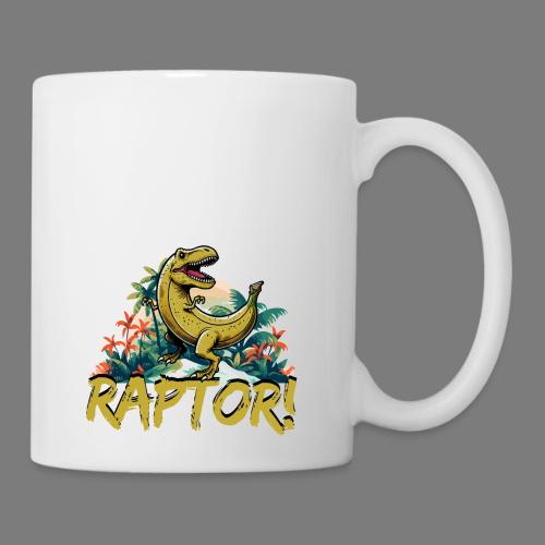 Funny Banana Raptor T-Rex Design - Coffee/Tea Mug