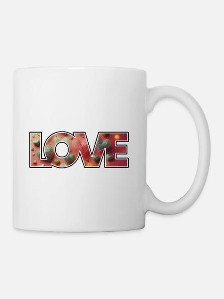 Craft Hearts Love Logo - Coffee/Tea Mug - white