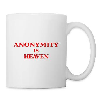 Anonymity is Heaven - Coffee/Tea Mug - white - Right