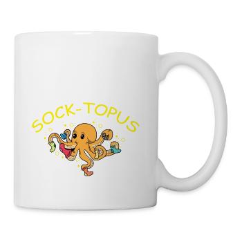 Sock-topus Salesperson Gift - Coffee/Tea Mug - white - Right