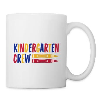 Wax crayon kindergarten crew - Coffee/Tea Mug - white - Right