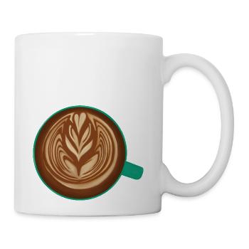 Latte Art - Coffee/Tea Mug - white - Right
