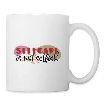 Self Care Cool Shirt - Coffee/Tea Mug - white - Right