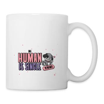 I'm Single guotescool tee shirt - Coffee/Tea Mug - white - Right