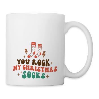 You Rock My Christmas Socks - Coffee/Tea Mug - white - Right