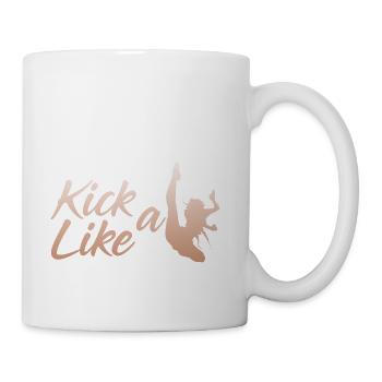 Kick Like a Girl - Coffee/Tea Mug - white - Right