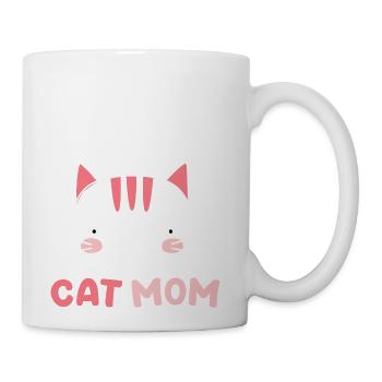 Cute Cat Face With Minimal Art Love Your Cat Like - Coffee/Tea Mug - white - Right