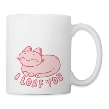 I Loaf You Cute Cat - Coffee/Tea Mug - white - Right