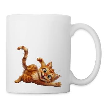Funny Cat - Coffee/Tea Mug - white - Right