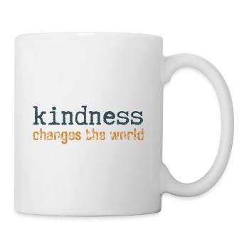Kindness Changes the World Uplifting - Coffee/Tea Mug - white - Right