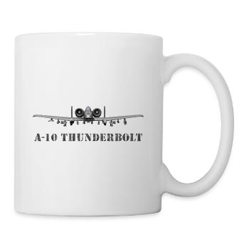 A10 Thunderbolt Frontline Print - Coffee/Tea Mug - white - Right