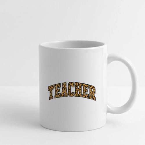Leopard Print Teacher Typography - Coffee/Tea Mug