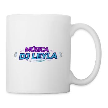 Música DJ Leyla Neon Groove - Coffee/Tea Mug - white - Right