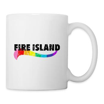 Fire Island Pride Pines Cherry Grove Queer FI NY - Coffee/Tea Mug - white - Right