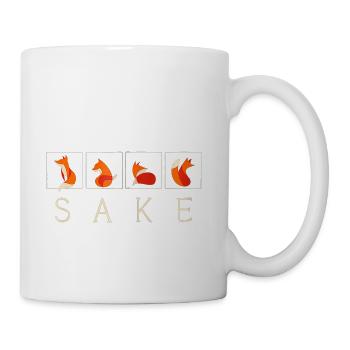 Oh For Fox Sake Funny Graphic for Men or Women Zip - Coffee/Tea Mug - white - Right