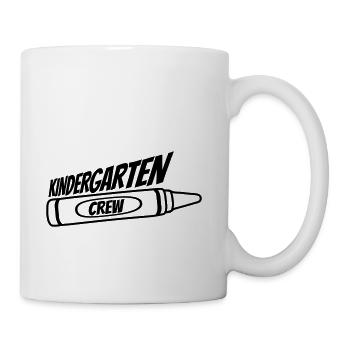 Team kindergarten crew wax - Coffee/Tea Mug - white - Right