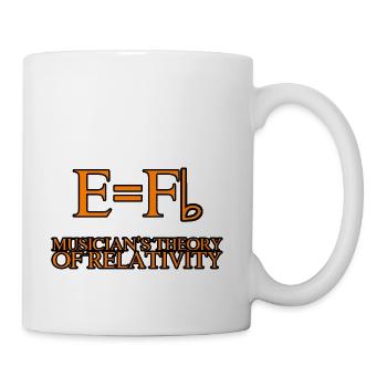 Musician's Theory Of Relativity 2 - Coffee/Tea Mug - white - Right