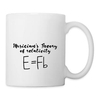 Musician's Theory Of Relativity 4 - Coffee/Tea Mug - white - Right