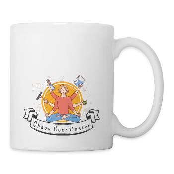 chaos coordinator - Coffee/Tea Mug - white - Right