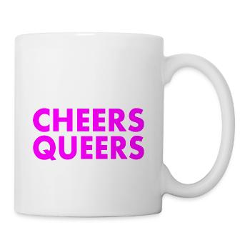 Cheers queers - Coffee/Tea Mug - white - Right