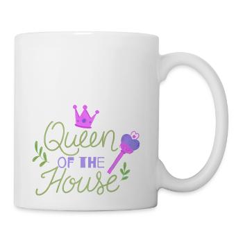 QUEEN OF THE HOUSE - Coffee/Tea Mug - white - Right
