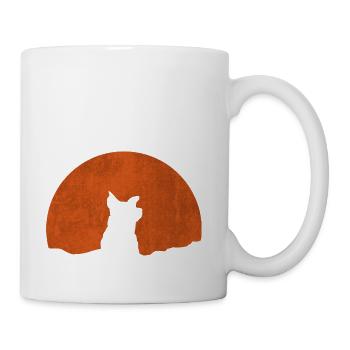 Dog and Sunset - Coffee/Tea Mug - white - Right