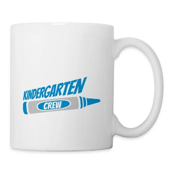 Wax crayon kindergarten crew - Coffee/Tea Mug - white - Right
