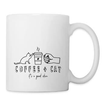 COFFEE AND CAT - Coffee/Tea Mug - white - Right