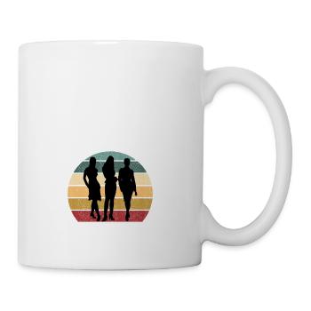 this mom runs on coffee and yoga - Coffee/Tea Mug - white - Right