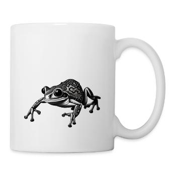 cute frog original - Coffee/Tea Mug - white - Right