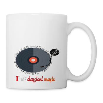 I LOVE CLASSICAL MUSIC - Coffee/Tea Mug - white - Right