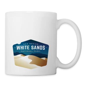 White Sands New Mexico 2019 National Park - Coffee/Tea Mug - white - Right