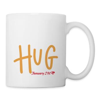 Hug, January 21st - Coffee/Tea Mug - white - Right