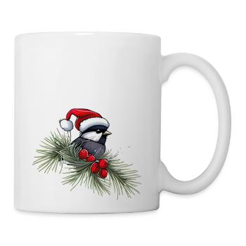 Santa Chickadee - Coffee/Tea Mug - white - Right